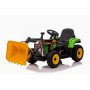 Электромобиль трактор с ковшом и прицепом (зеленый, EVA, пульт, 12V) - XMX611U-GREEN