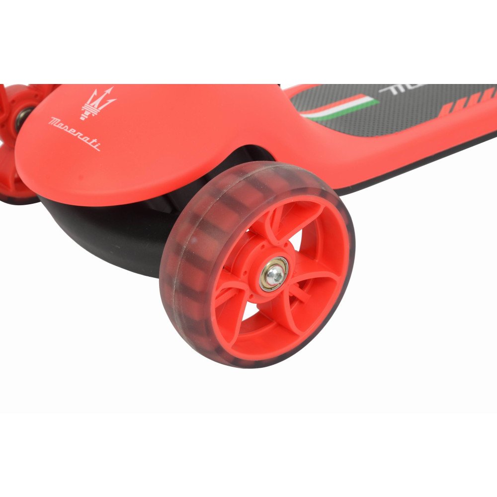 Трехколесный беговел-самокат Maserati с сиденьем - CLB-0140-RED