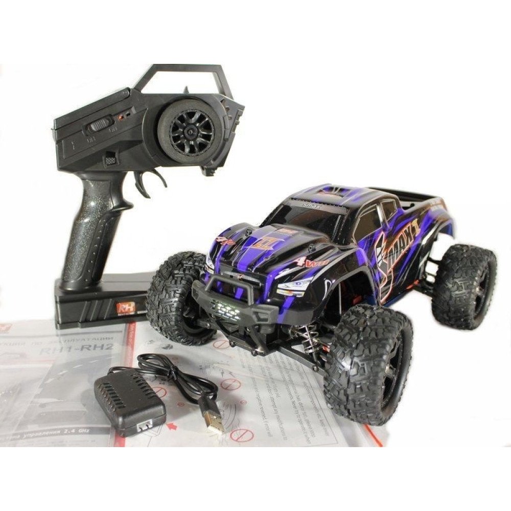 Радиоуправляемый монстр Remo Hobby RH1631 V2.0 4WD RTR масштаб 1:16 2.4G - RH1631V2-BLUE