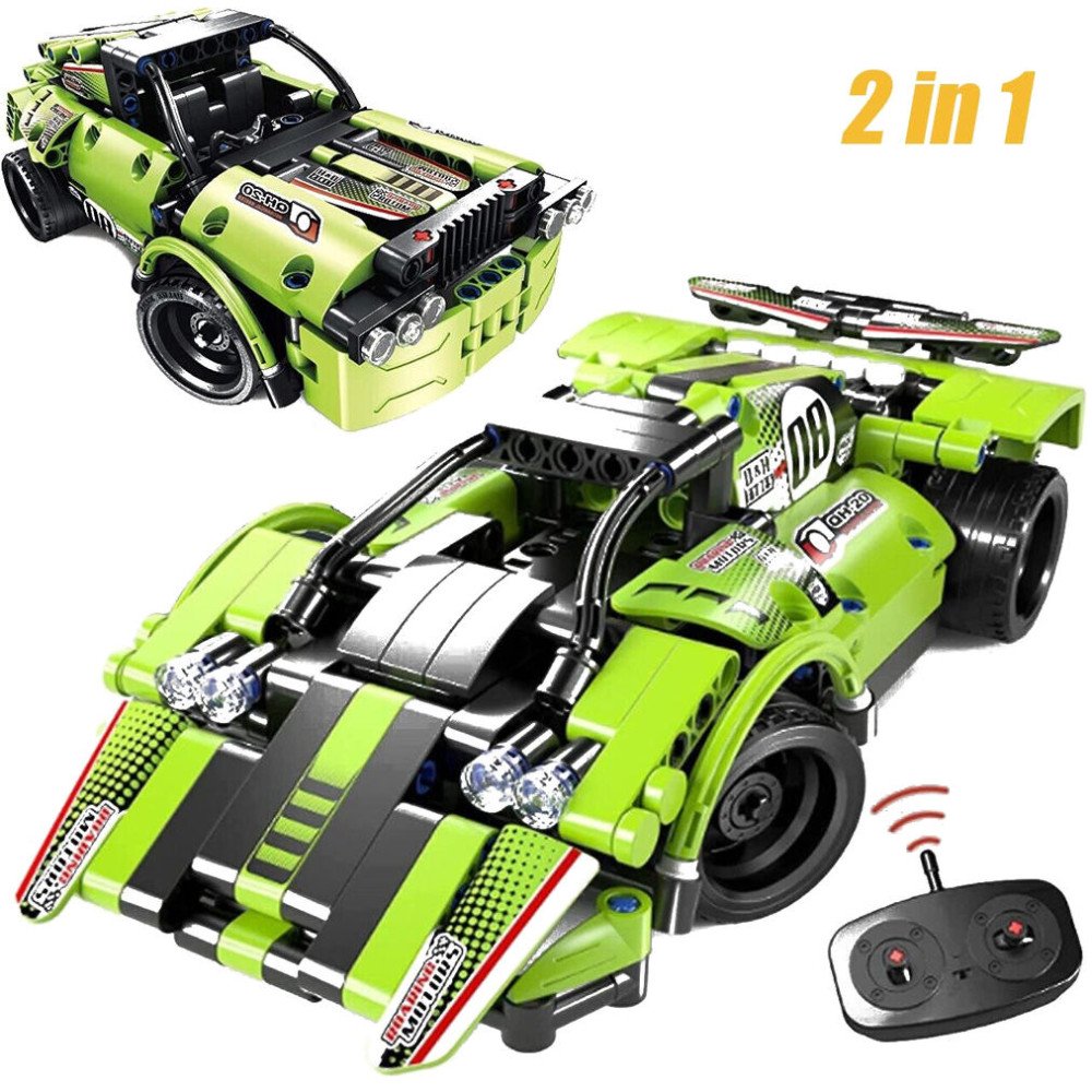 Конструктор Qihui Гоночные автомобили (2в1, пульт, 335 деталей) - QH8020