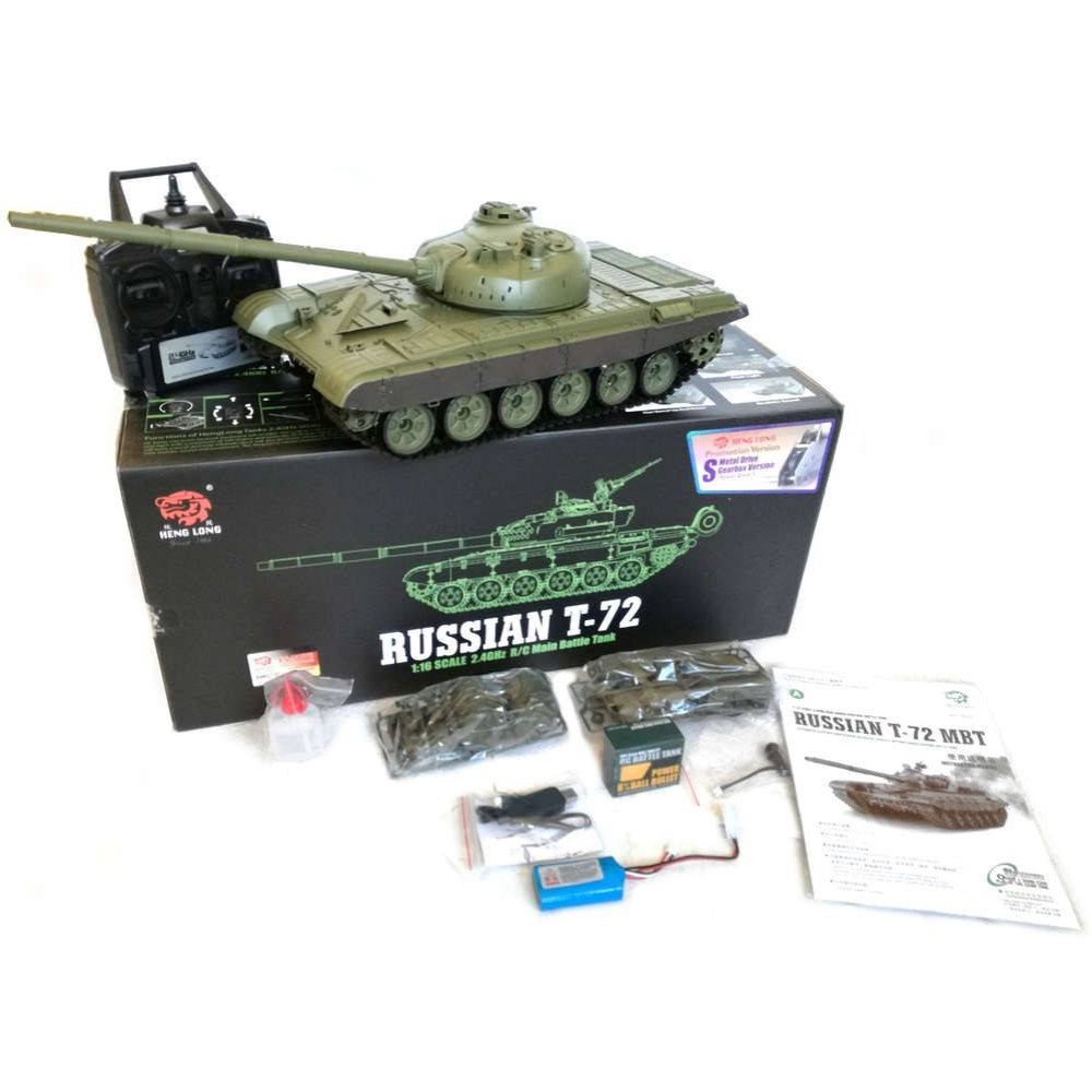 Радиоуправляемый танк Heng Long Т-72 Pro V7.0 масштаб 1:16 RTR 2.4GHz - 3939-1Pro V7.0