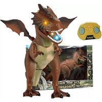 Радиоуправляемый дракон (33 см, коричневый, свет, звук) - 9988-BROWN
