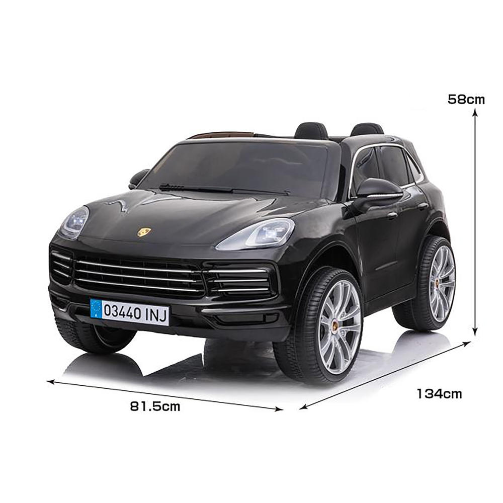 Детский электромобиль PORSCHE CAYENNE S 12V - JJ2128-BLACK-PAINT