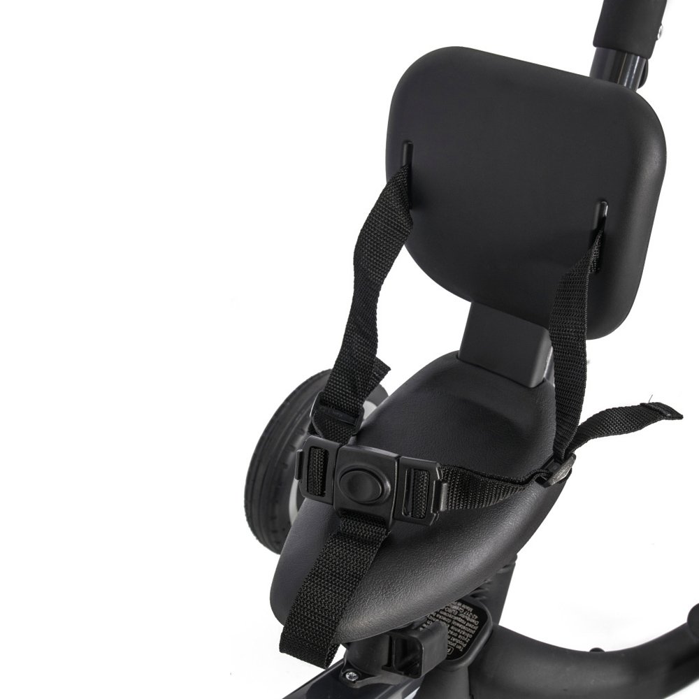 Детский беговел-велосипед 4в1 с родительской ручкой, черный - TR007-BLACK