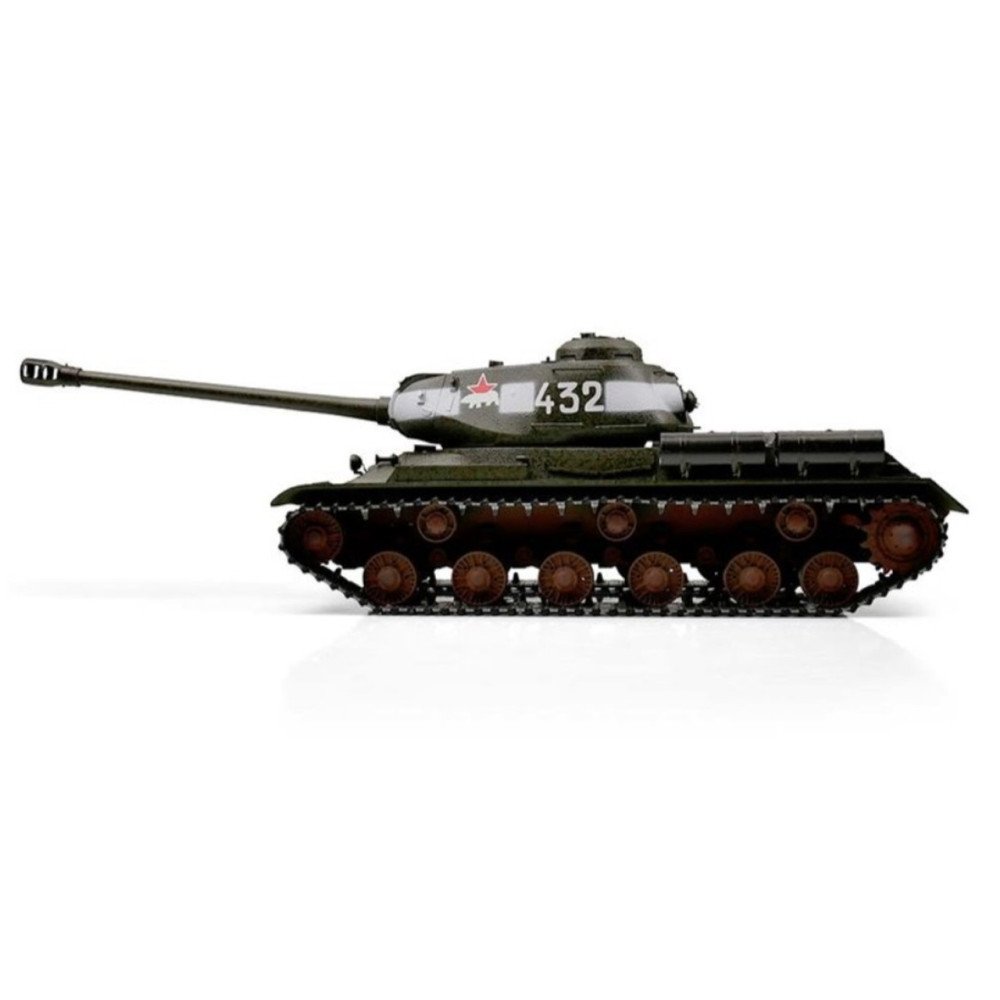 Радиоуправляемый танк Taigen ИС-2 модель 1944 СССР 1:16 (зеленый, звук, дым V3) - AS3928-B-GREEN