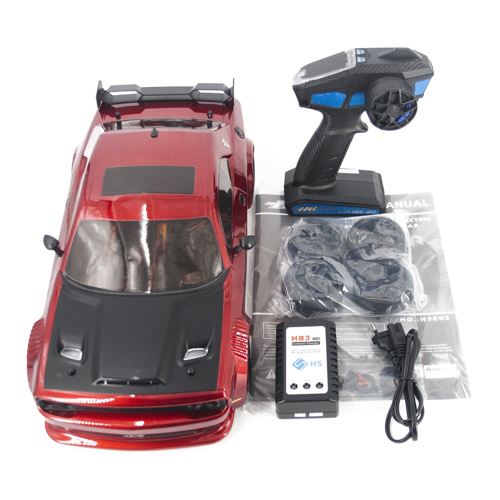 Радиоуправляемый автомобиль HSP / HNR Dodge SRT (колеса шоссейные+дрифт LED фары 1:10 4WD) - H9802-H98248-1