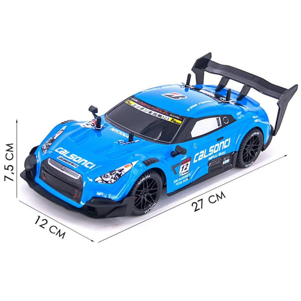 Радиоуправляемая машина для дрифта Nissan GTR R35 (свет, пар, 4WD 1:14) - RC-18C-1