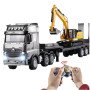Радиоуправляемый грузовик трейлер с экскаватором HUINA 1:18 - HN1522