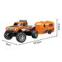 Радиоуправляемый металлический минитрак с прицепом 1:64 - HG4-80-ORANGE