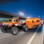 Радиоуправляемый металлический минитрак с прицепом 1:64 - HG4-80-ORANGE