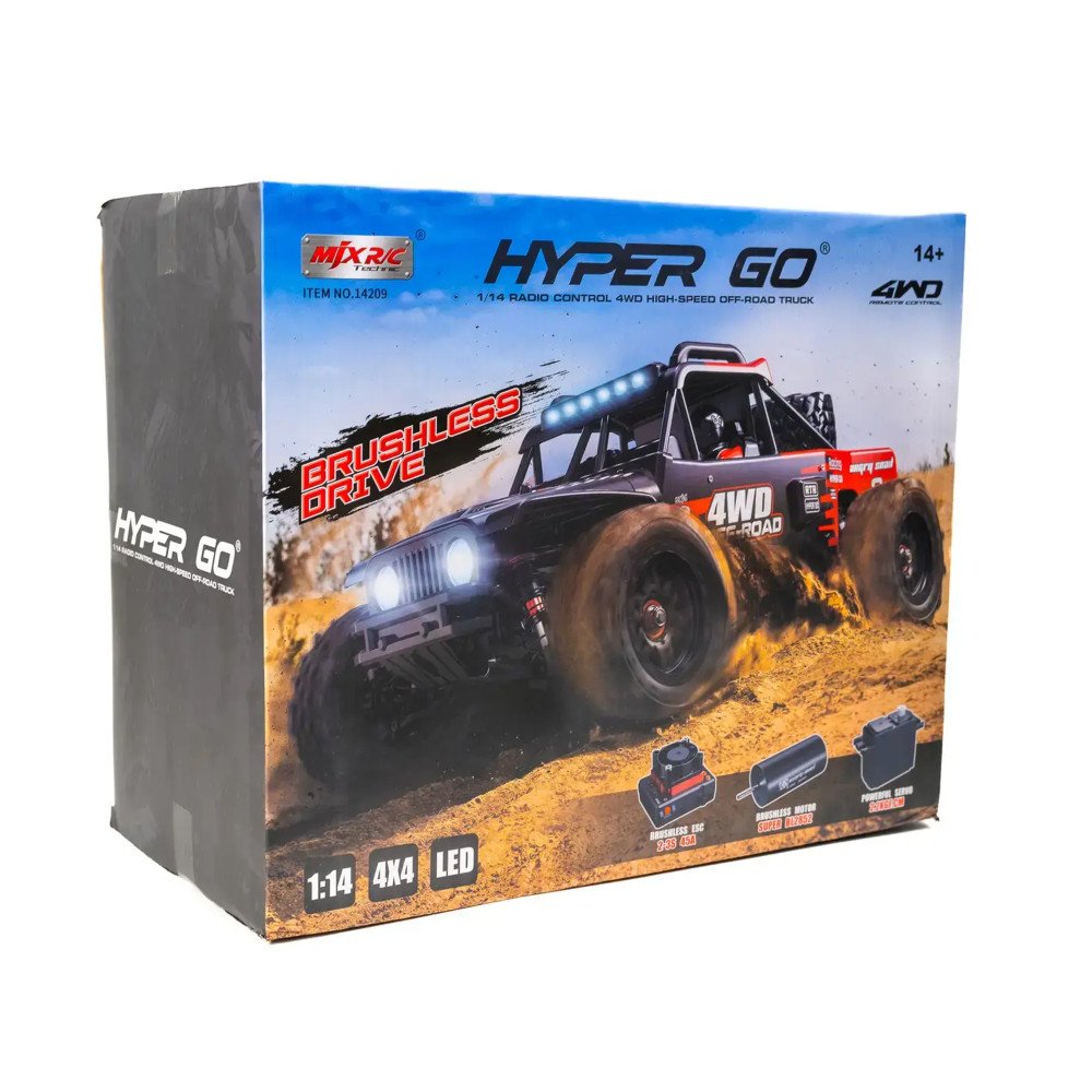 Радиоуправляемый внедорожник MJX Hyper Go 4WD Brushless 1:14 - MJX-14209