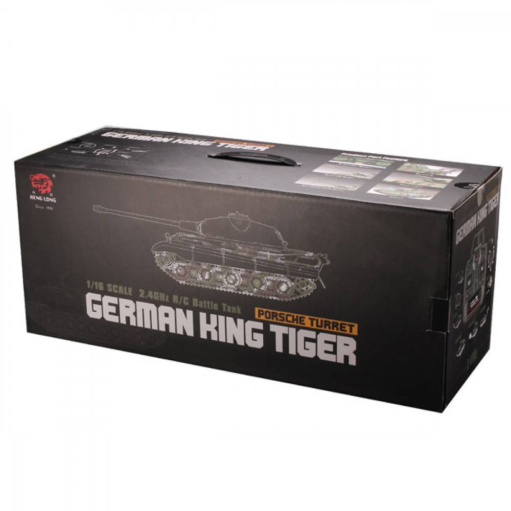 Радиоуправляемый танк Heng Long King Tiger PRO version V7.0 масштаб 1:16 2.4G - HL-3888A-1PRO-V7