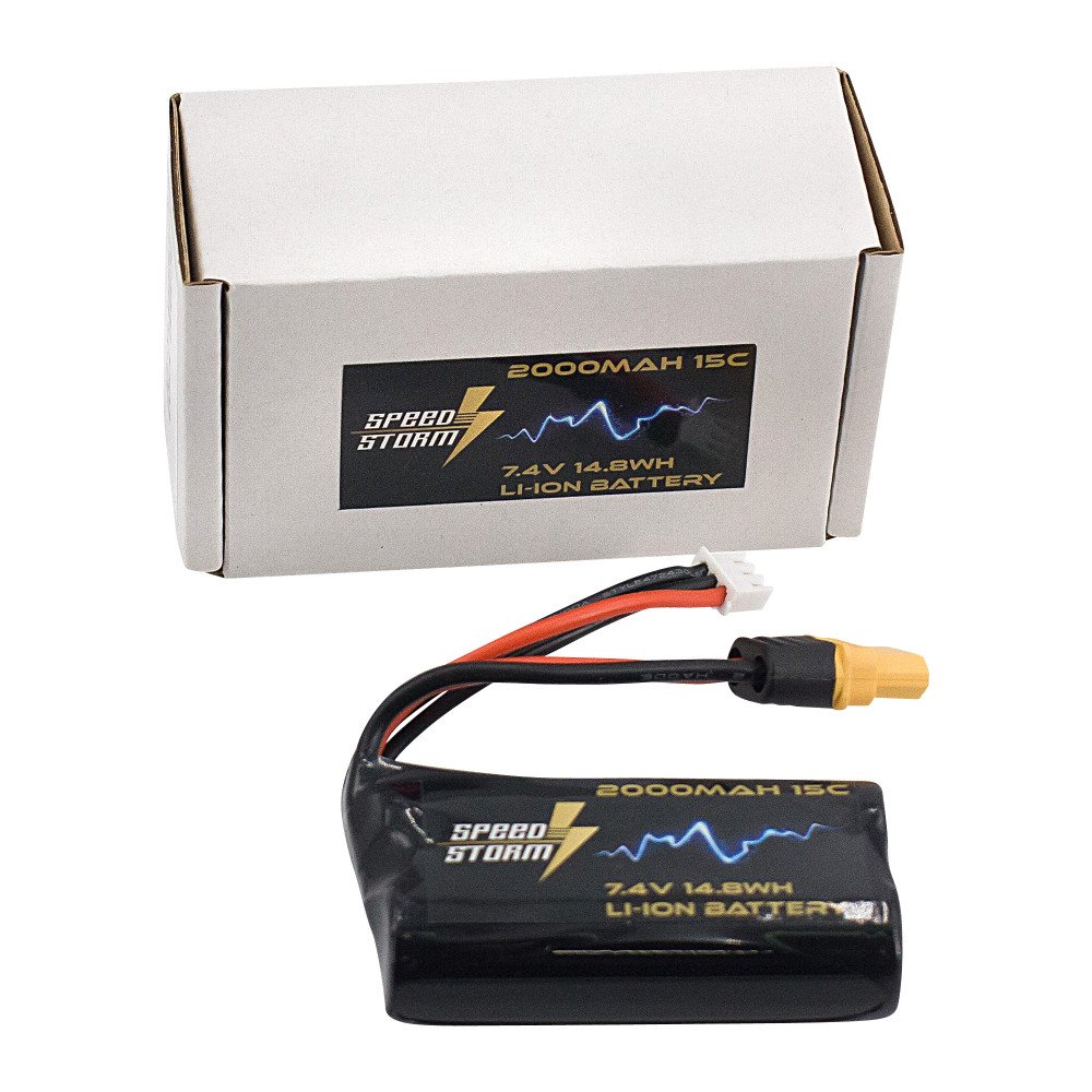 Аккумулятор Speed Storm Li-ion 18650 7.4V 2000 mAh разъем XT60 - SS-2S2000-XT60