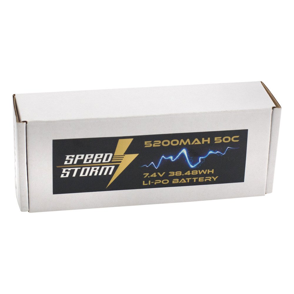 Аккумулятор Speed Storm Li-Po 7.4V 50C 5200 mAh Hard Case разъем T-plug (Deans) - SS-2S5200-50-D