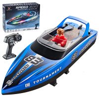 Радиоуправляемый катер яхта (15 км/ч, 25 см, 2 часа игры) - HJ821-BLUE