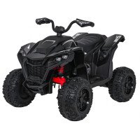 Детский электромобиль квадроцикл Outlander (черный, 24V, 4WD, пульт, EVA) - XMX652-24V-4WD-BLACK