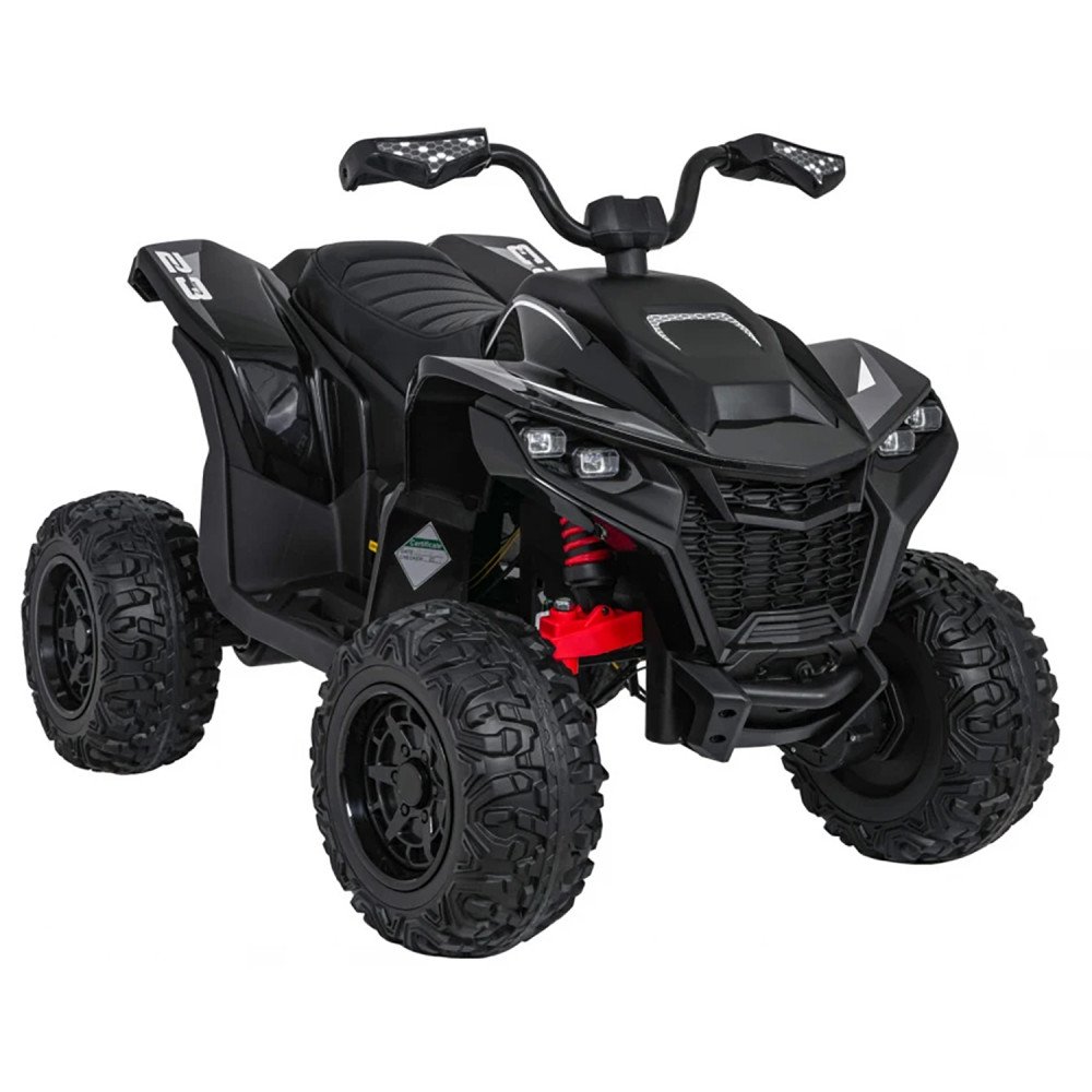 Детский электромобиль квадроцикл Outlander (черный, 24V, 4WD, пульт, EVA) - XMX652-24V-4WD-BLACK