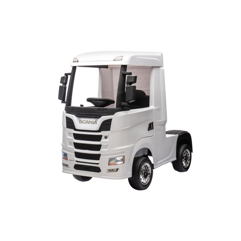 Детский электромобиль фура Scania 500R 4WD 12V - HL698-LUX-WHITE