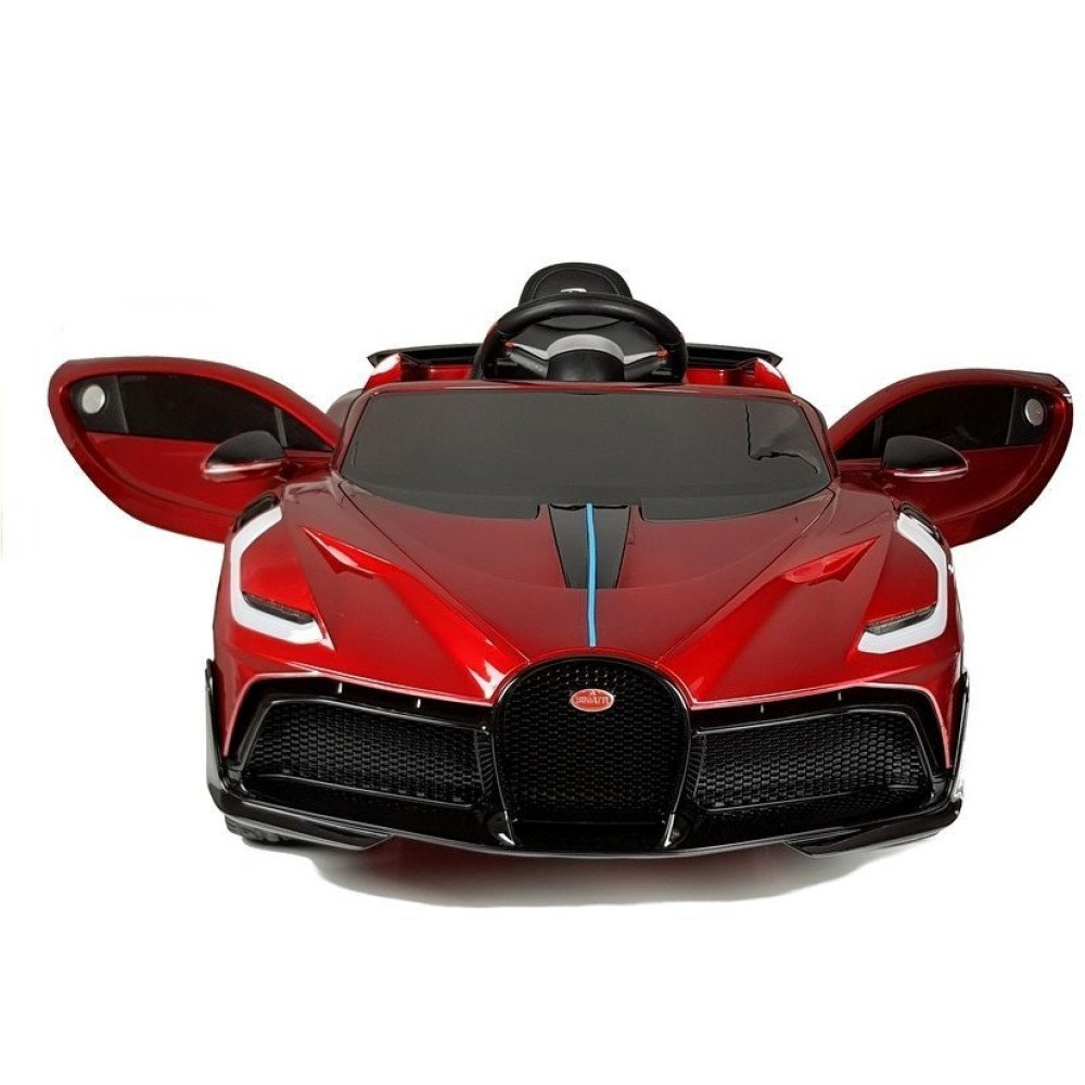 Детский электромобиль Bugatti Divo (красный лак, 12V) - HL338