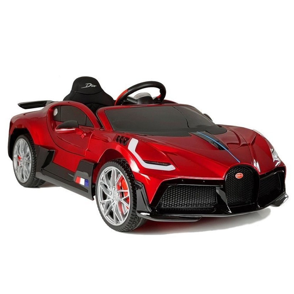 Детский электромобиль Bugatti Divo (красный лак, 12V) - HL338