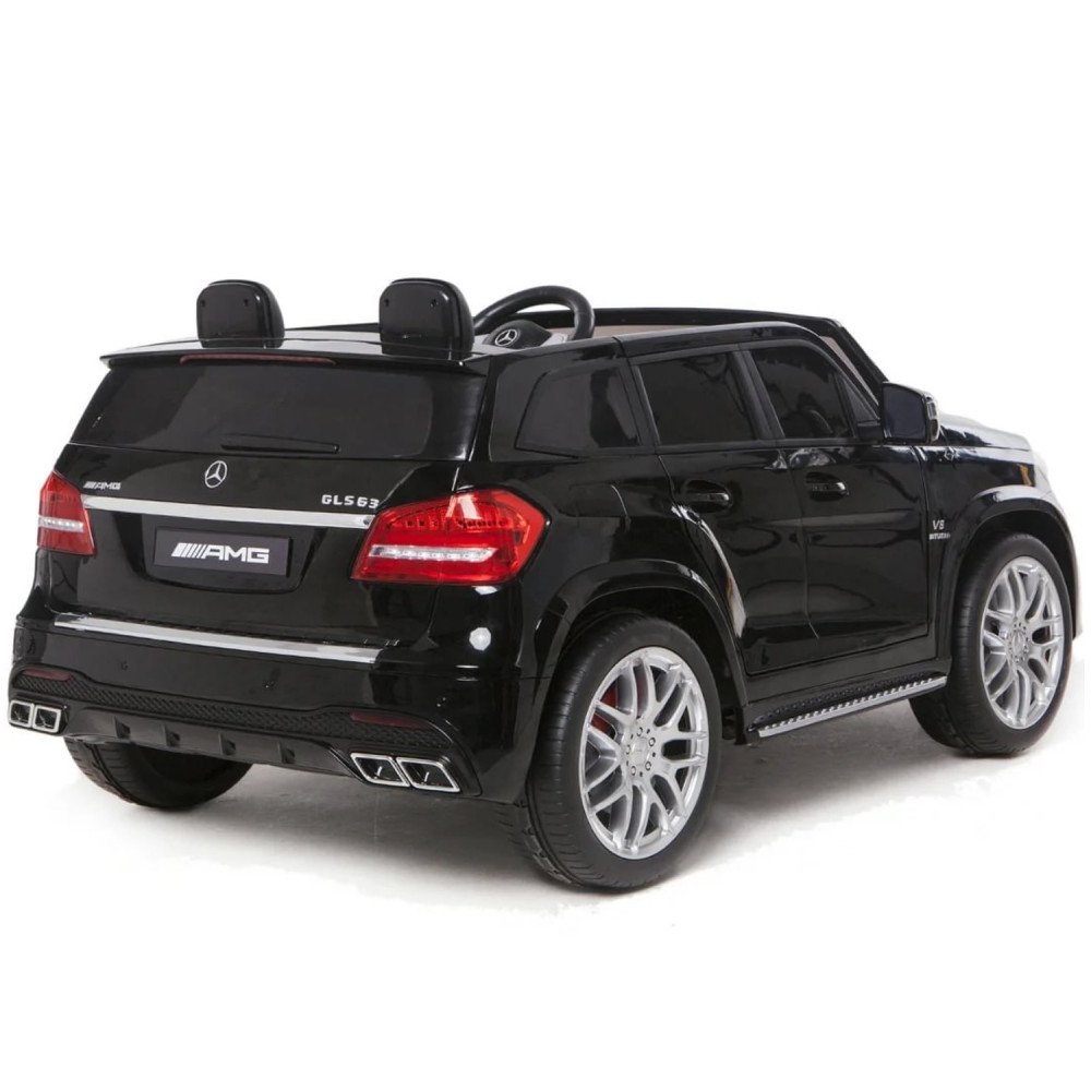 Детская машина Mercedes Benz GLS63 (черный лак, 4WD, 12V) - HL228