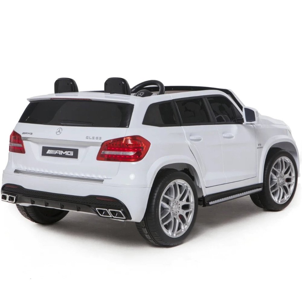 Электромобиль Mercedes Benz GLS63 (белый, 4WD, 12V) - HL228