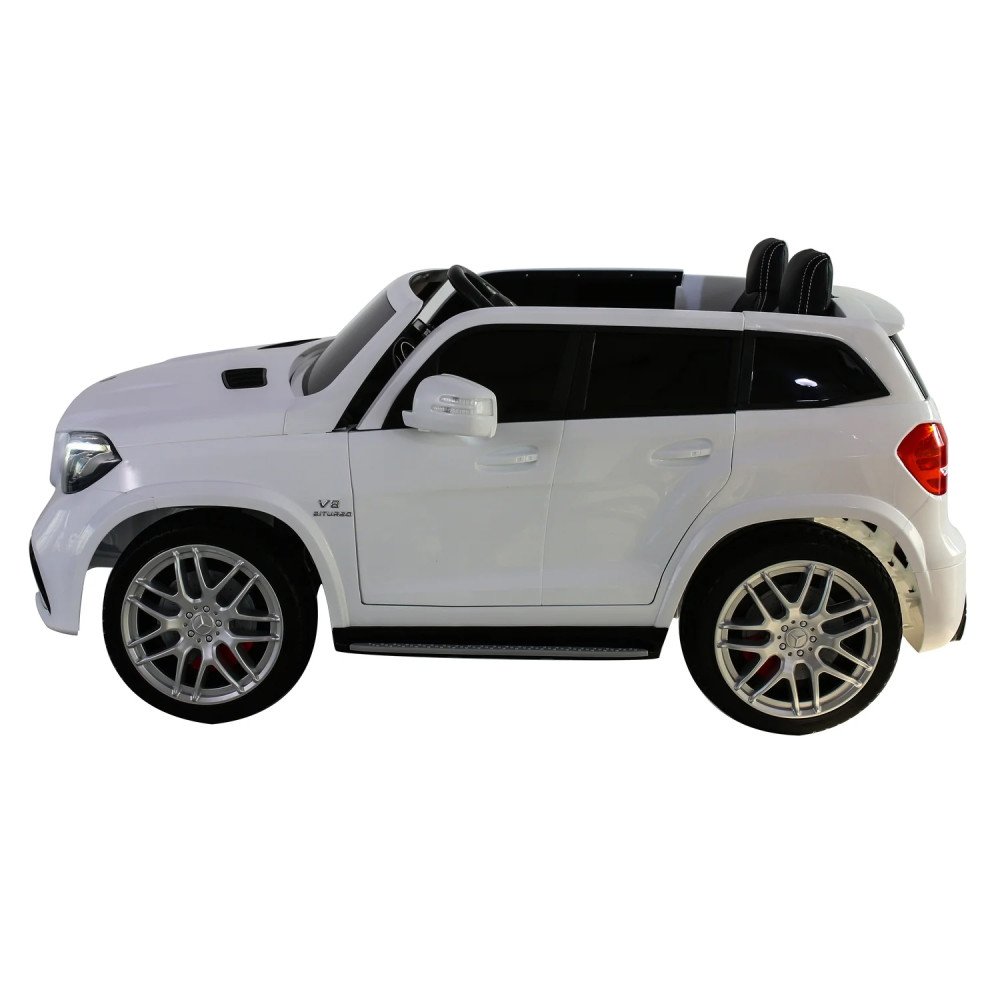 Электромобиль Mercedes Benz GLS63 (белый, 4WD, 12V) - HL228