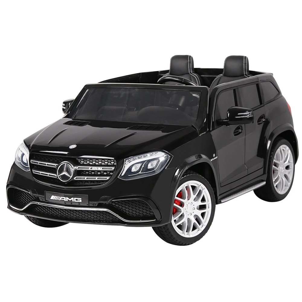 Детская машина Mercedes Benz GLS63 (черный лак, 4WD, 12V) - HL228