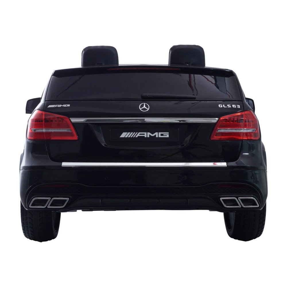Детская машина Mercedes Benz GLS63 (черный лак, 4WD, 12V) - HL228