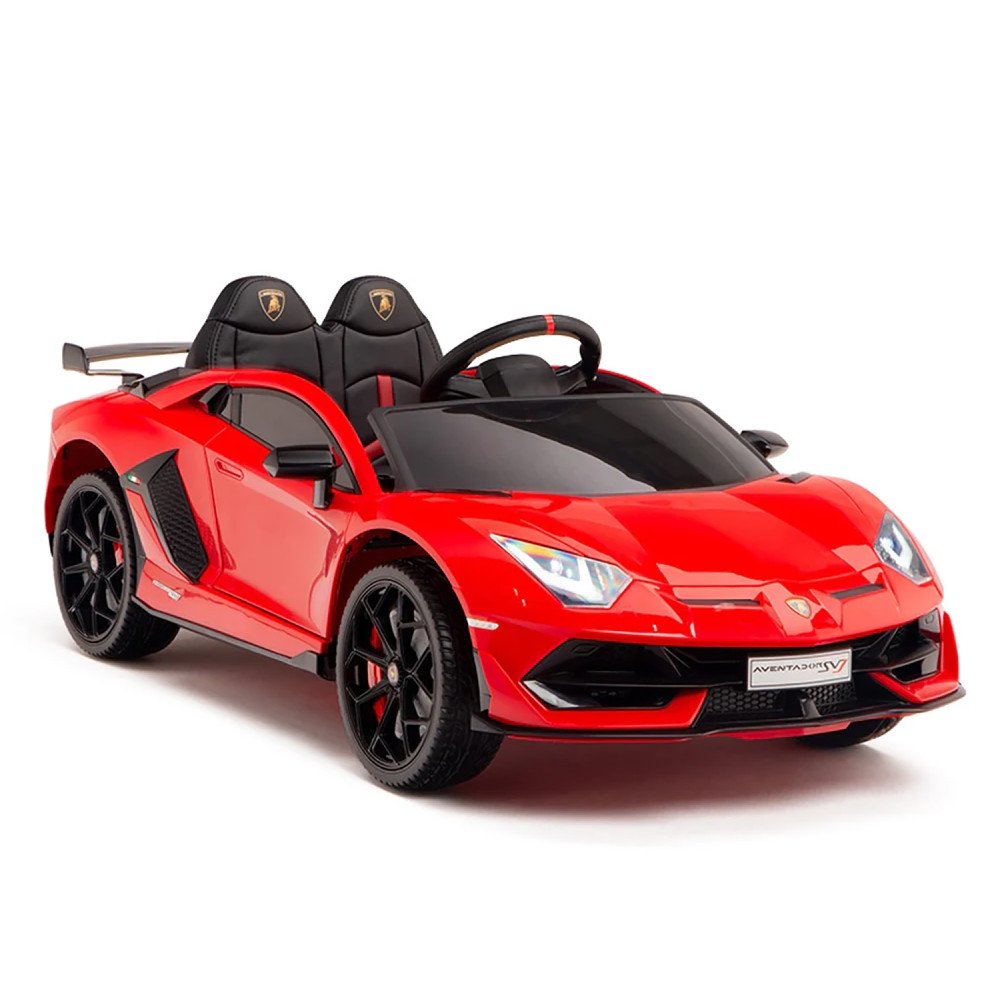 Детский спроткар Lamborghini SVJ (красный, 12V) - HL328