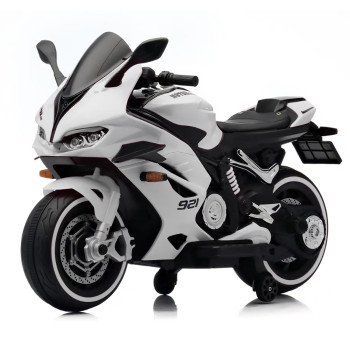 Детский электромотоцикл Ducati (12V, EVA, ручка газа, спидометр) - FT-921-WHITE