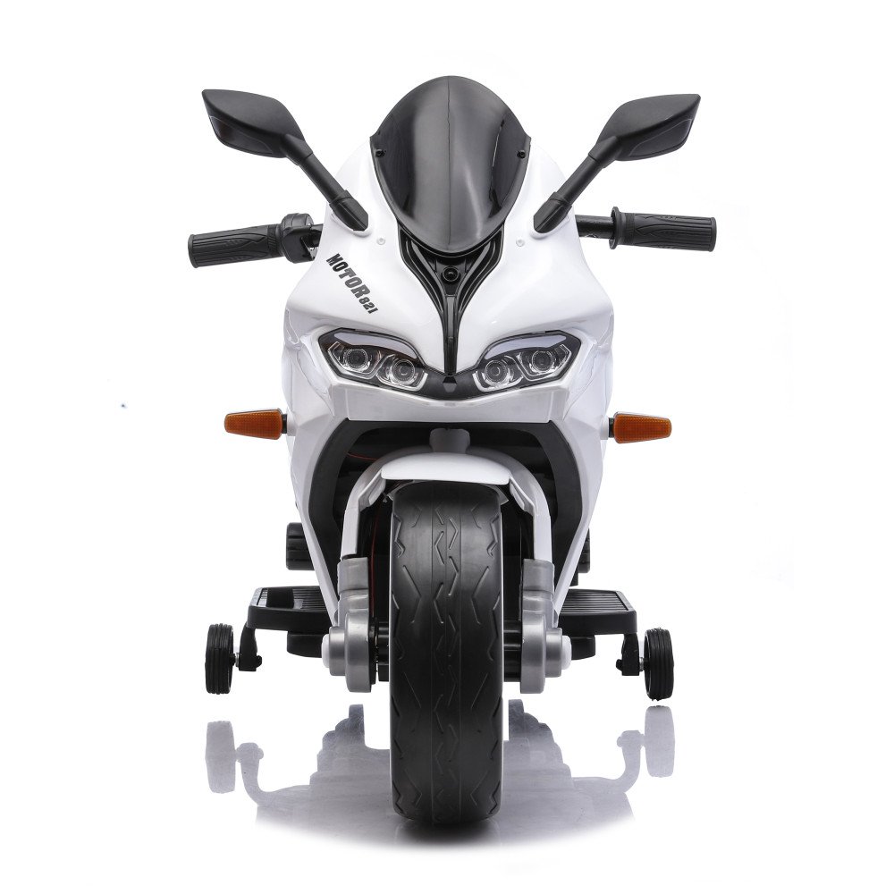 Детский электромотоцикл Ducati (12V, EVA, ручка газа, спидометр) - FT-821-WHITE