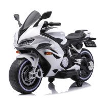 Детский электромотоцикл Ducati (12V, EVA, ручка газа, спидометр) - FT-821-WHITE