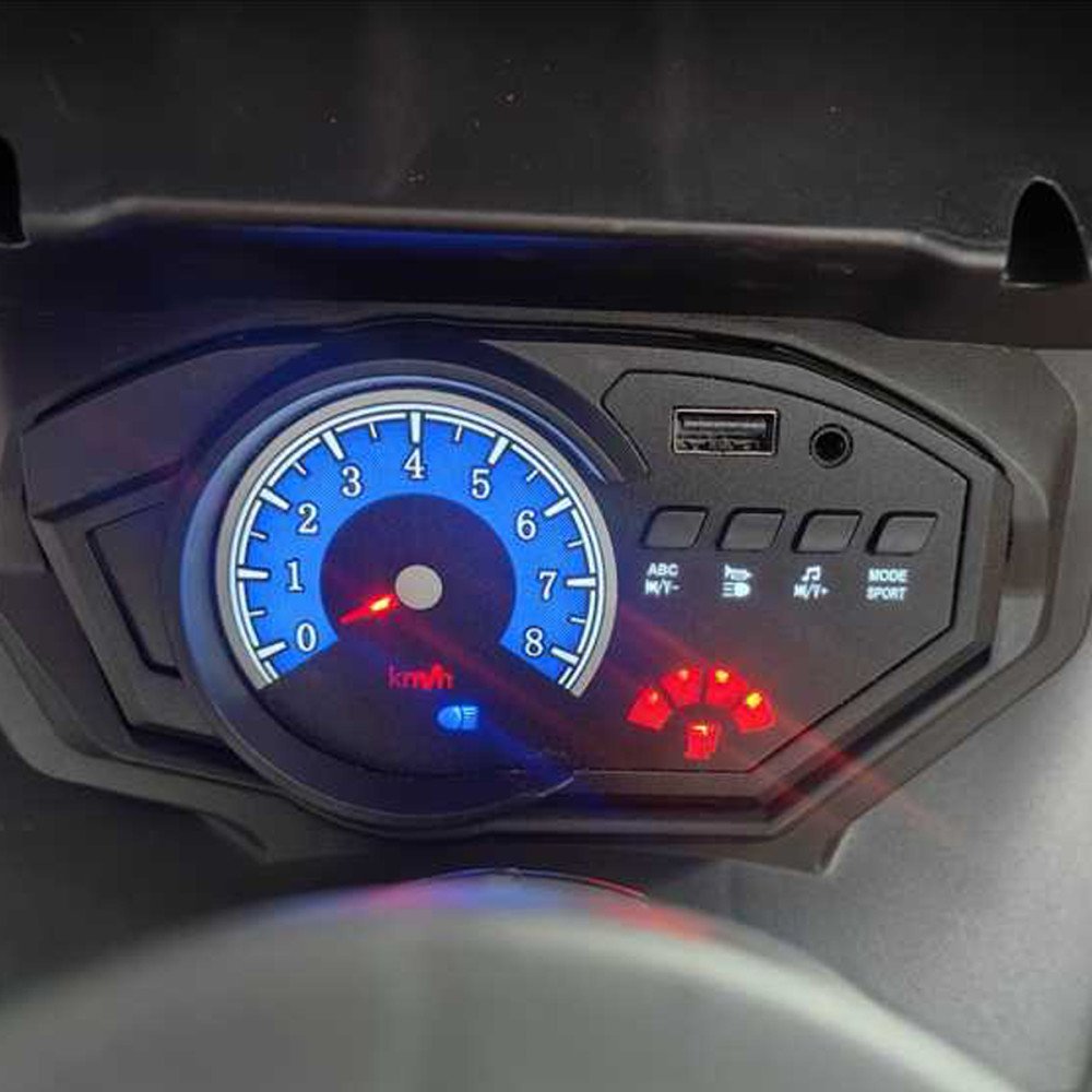 Детский электромотоцикл Ducati (12V, EVA, ручка газа, спидометр) - FT-821-WHITE