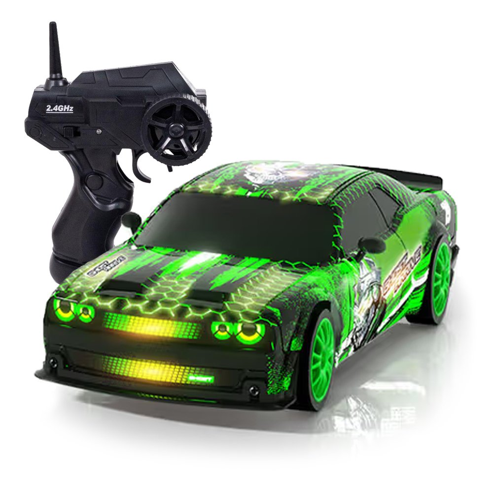 Радиоуправляемая машина для дрифта Dodge (19 см, 15 км/ч, сменные колеса, фишки) - SC24A25