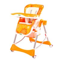 Детcкий стульчик для кормления BabyOne (оранжевый)