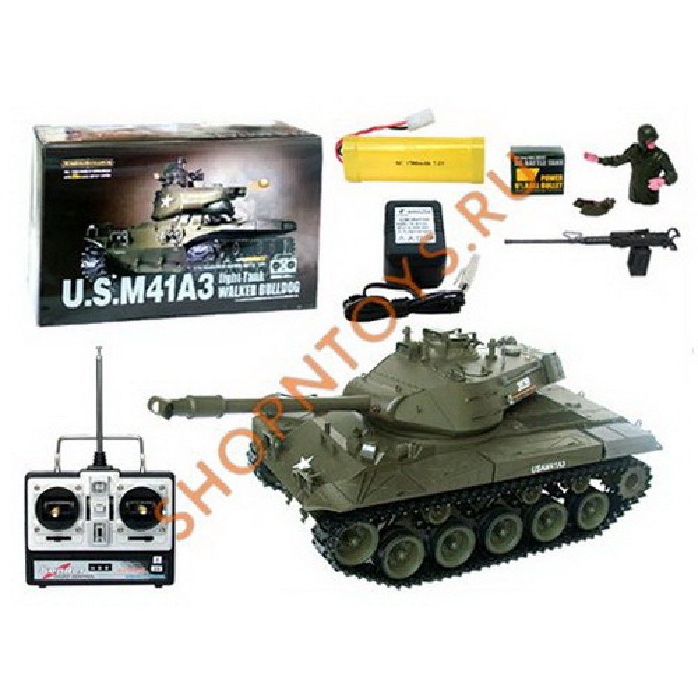 Радиоуправляемый танк US M41A3 Bulldog масштаб 1:16 40Mhz Heng Long 3839-1