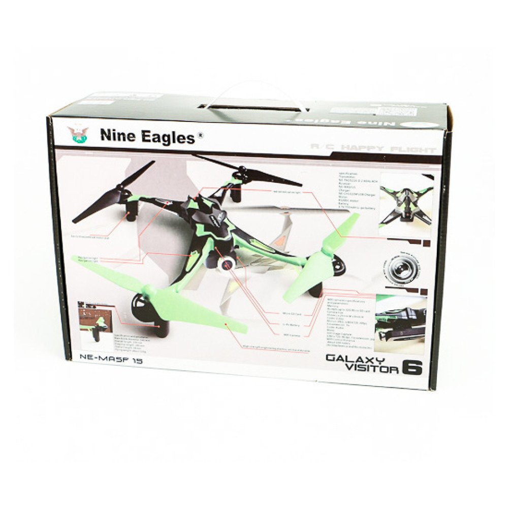 Радиоуправляемый квадрокоптер Nine Eagles Galaxy Visitor 6 FPV с видеокамерой 2.4 GHz - NE201890