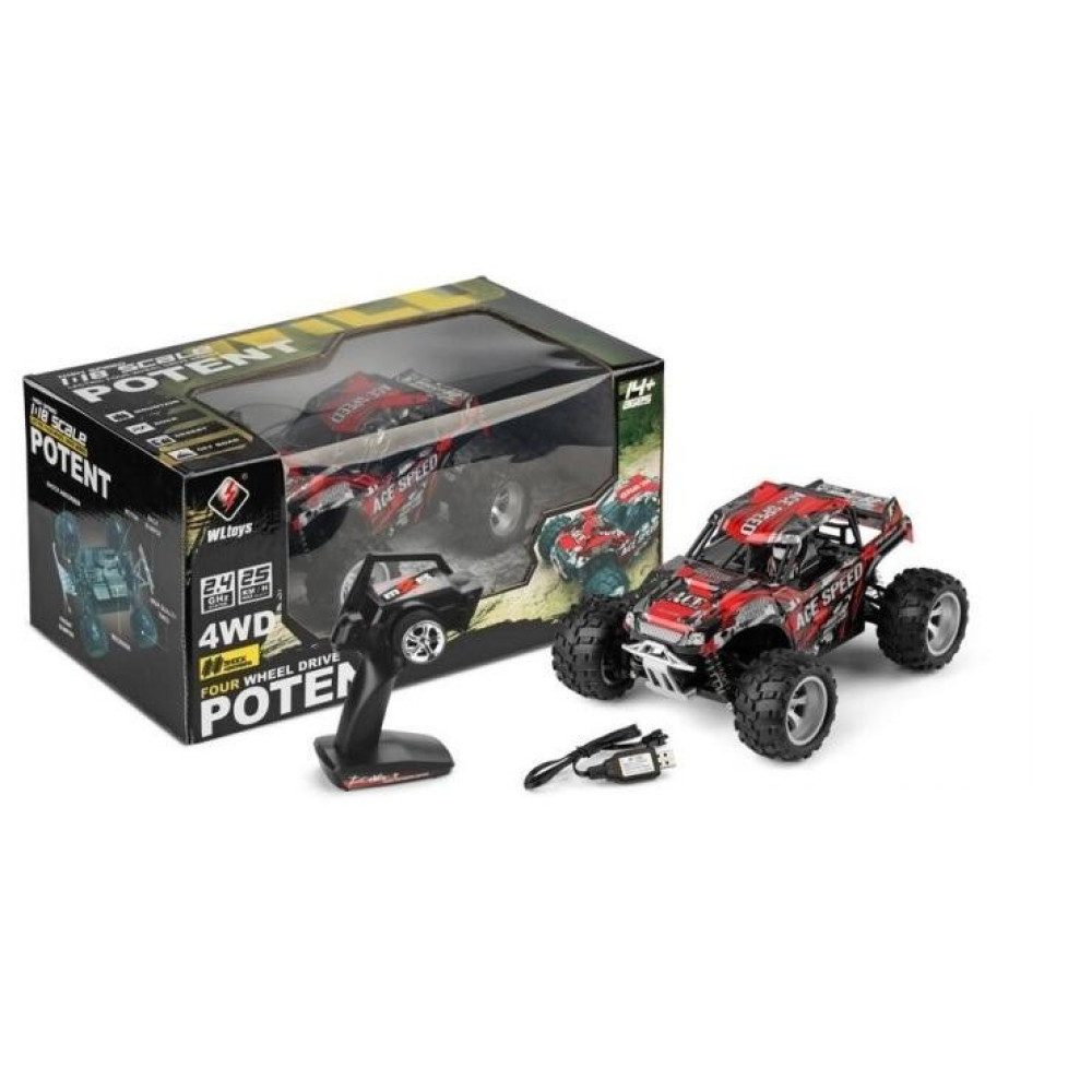 Радиоуправляемый монстр WL Toys 4WD RTR масштаб 1:18 2.4G