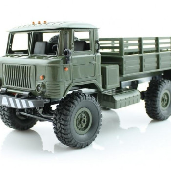 Радиоуправляемая машина WPL Газ 66 грузовая 1:16+акб RTR 2.4G WPLB-24-Green