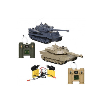 Радиоуправляемый танковый бой M1A2 vs Tiger 1:28 2,4G ZEGAN 99827