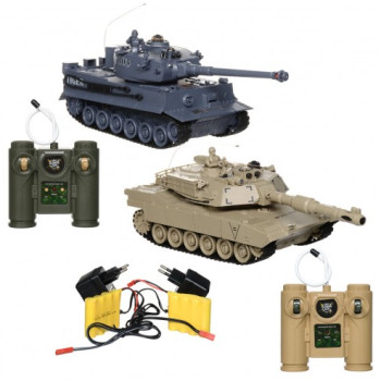 Радиоуправляемый танковый бой M1A2 vs Tiger 1:28 2,4G ZEGAN 99827