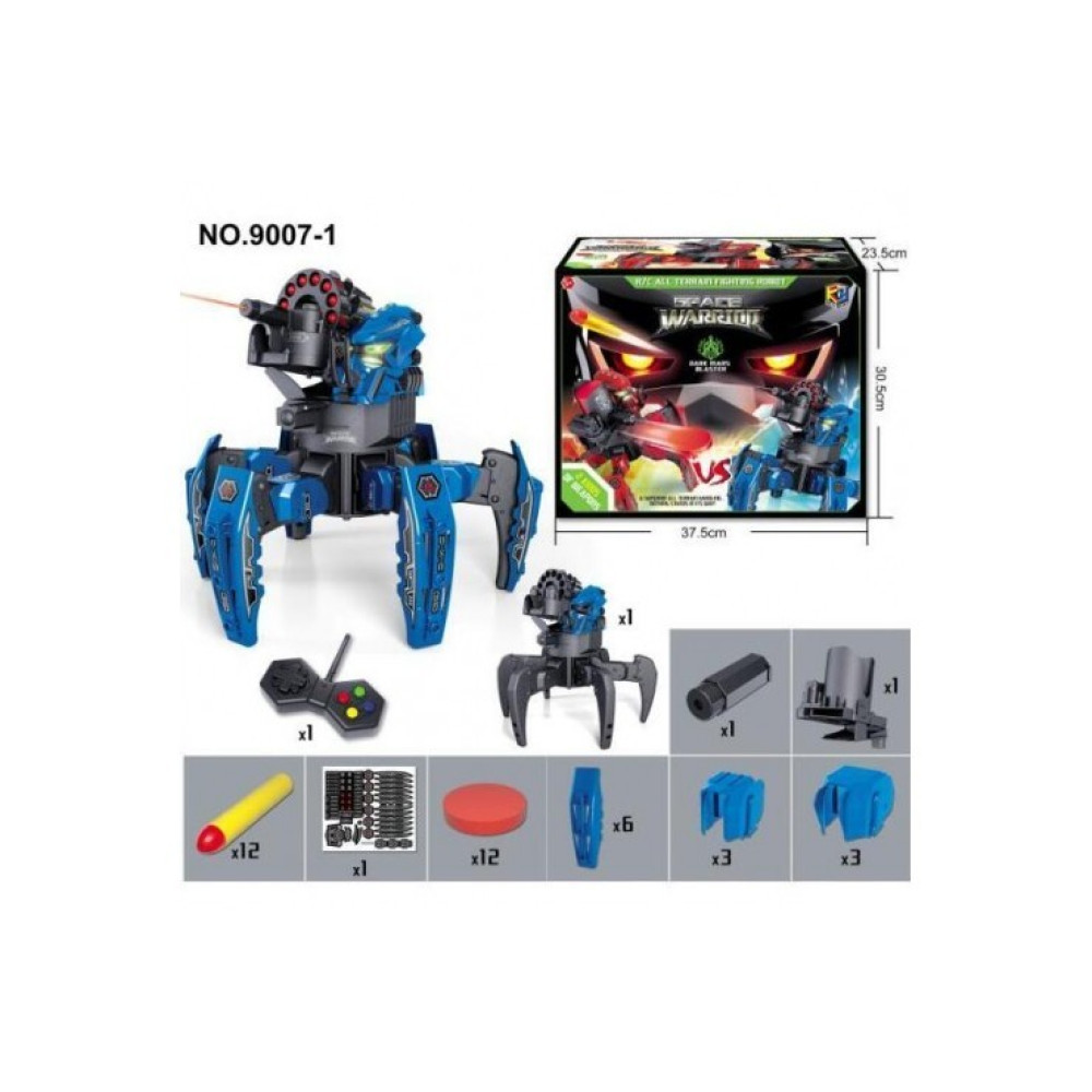 Робот-паук 2.4G стреляет пулями и дисками Wow Stuff 9007-1-BLUE