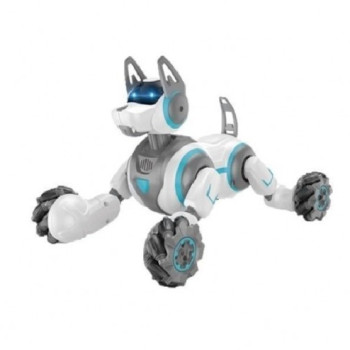 Робот собака-перевертыш Dog с пультом в виде наручных часов CS Toys 666-800A-WHITE