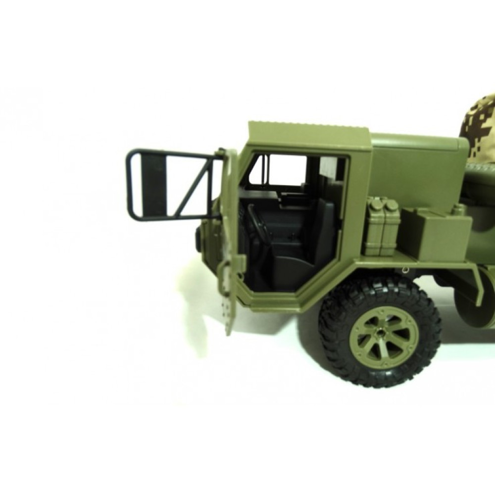 Радиоуправляемый американский военный грузовик с WiFi FPV камерой 6WD RTR масштаб 1:16 2.4G FY004AW-1