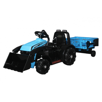Детский электромобиль трактор с прицепом ZP1001C-BLUE