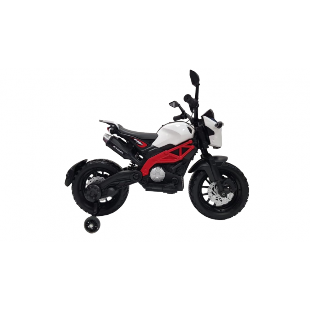 Детский электромобиль мотоцикл Harley Davidson DLS01-RED-WHITE Jiajia