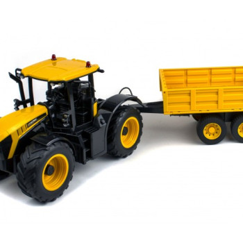 Радиоуправляемый фермерский трактор JCB с прицепом 2.4G масштаб 1:16 E360-003