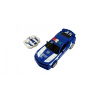 Робот трансформер Полицейский 28169-BLUE на пульте управления (Световые и звуковые эффекты) 