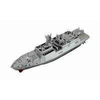 Радиоуправляемый катер фрегат 2.4G 3318-GREY